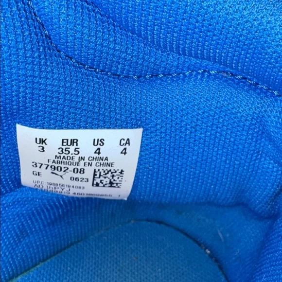 Puma Playmaker Pro Mid Persian Blue Athletic Shoes - Picture 3 of 4